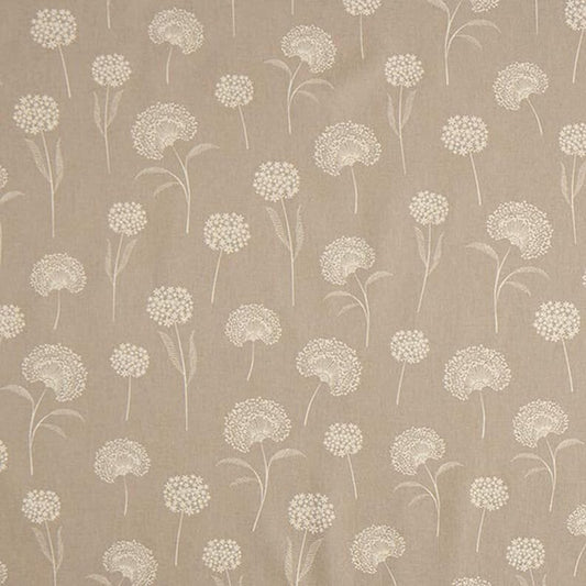 Dandelions Floral Natural White Tablecloth , Linen Look Tablecloth , Round Tablecloth , Oval Tablecloth , Rectange Tablecloth