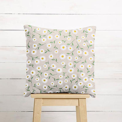 Oval Daisies Tablecloth , Linen Look Tablecloth , Round Tablecloth , Oval Tablecloth , Rectange Tablecloth