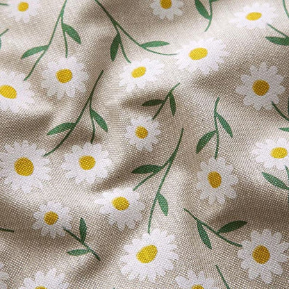 Oval Daisies Tablecloth , Linen Look Tablecloth , Round Tablecloth , Oval Tablecloth , Rectange Tablecloth