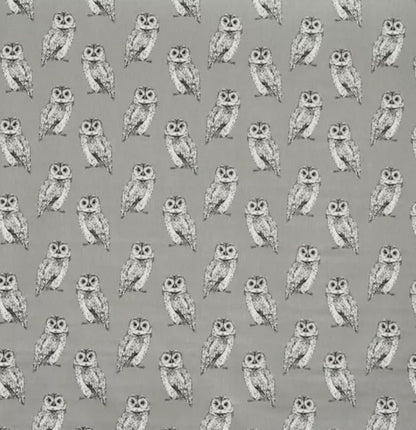 Owl Flint Grey Cushion Cover , Throw Pillow , Scatter Cushions , Cushion Cover UK
