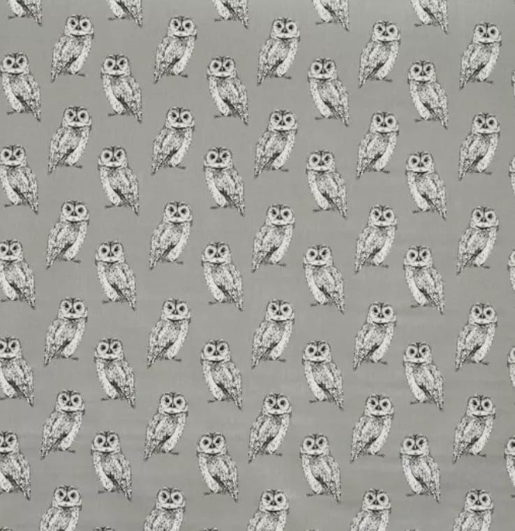 Owl Flint Grey Cushion Cover , Throw Pillow , Scatter Cushions , Cushion Cover UK
