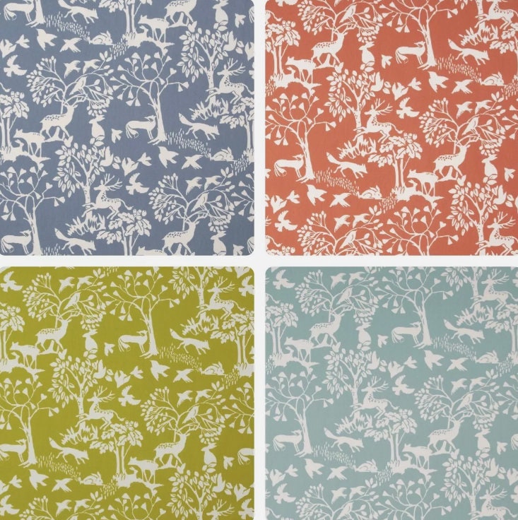 Vilda Wilderness Woodland Animals Tablecloth, Round Tablecloth , Square Tablecloth , Beige Tablecloth , Rectangle Square Tablecloth UK