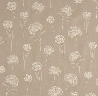 Round Dandelions Natural Tablecloth , Linen Look Tablecloth , Round Tablecloth , Oval Tablecloth , Rectange Tablecloth
