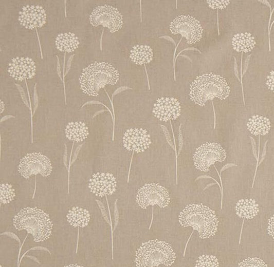 Round Dandelions Natural Tablecloth , Linen Look Tablecloth , Round Tablecloth , Oval Tablecloth , Rectange Tablecloth