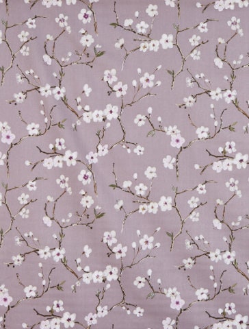 Round Cherry Blossom Tablecloth , Emi Heather Purple Tablecloth , Round, Square, Rectangle Tablecloth , Tablecloth UK