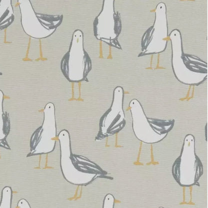 Seagull Laridae Cushion Cover , Nautical Marine Seaside Taupe Beige Cushion Cover , Throw Pillow , Scatter Cushions , Cushion Cover UK