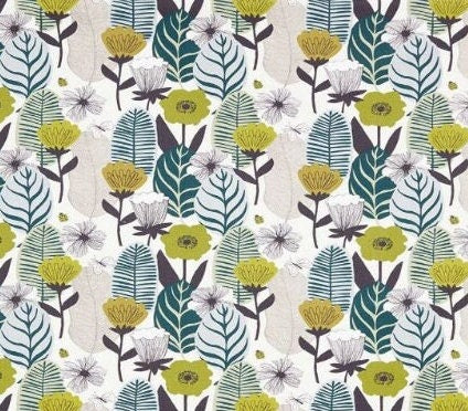 Round Scandi Floral Tablecloth, Round Tablecloth , Square Tablecloth , Rectangle Square Tablecloth UK