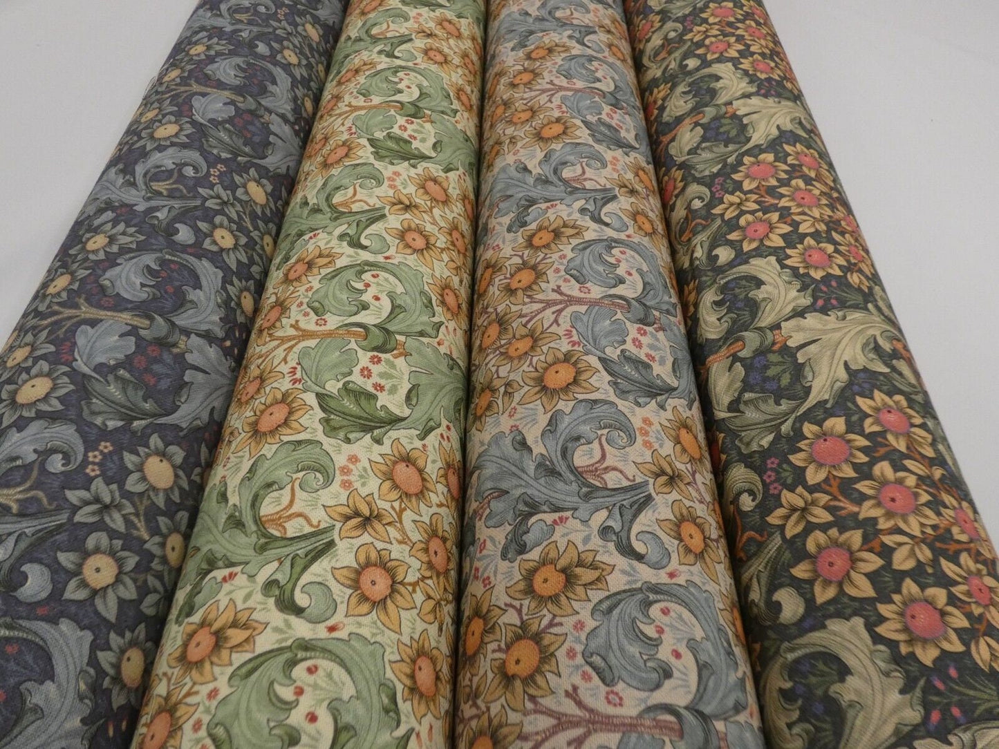 William Morris Orchid Cotton Tablecloth: Handmade Floral Table Linen