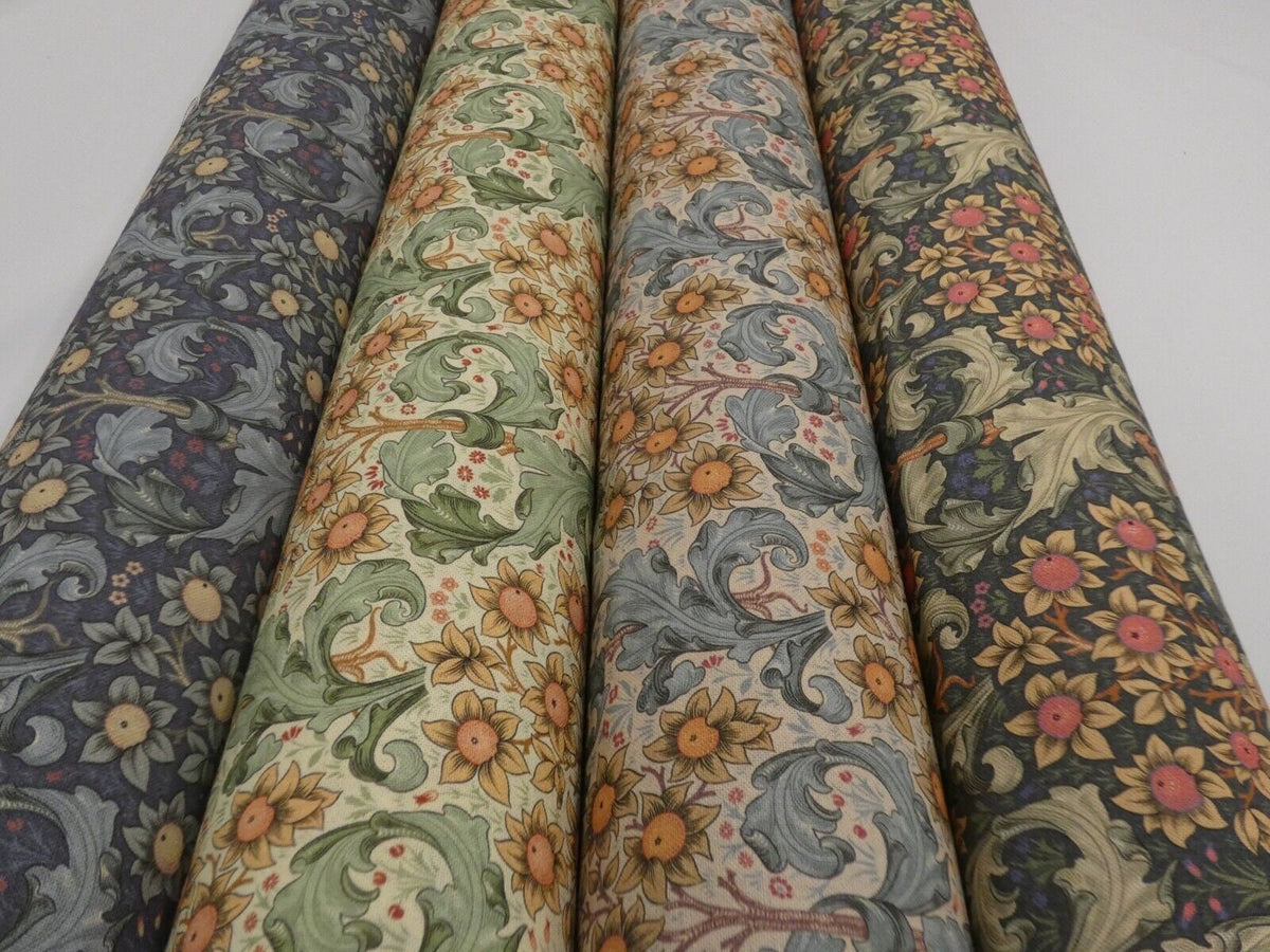 William Morris Orchid Cotton Tablecloth: Handmade Floral Table Linen