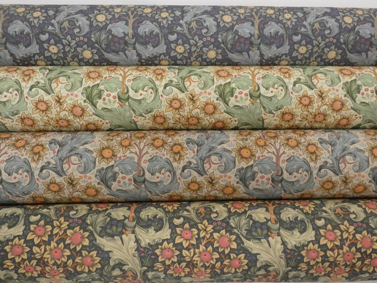 William Morris Orchid Cotton Tablecloth: Handmade Floral Table Linen