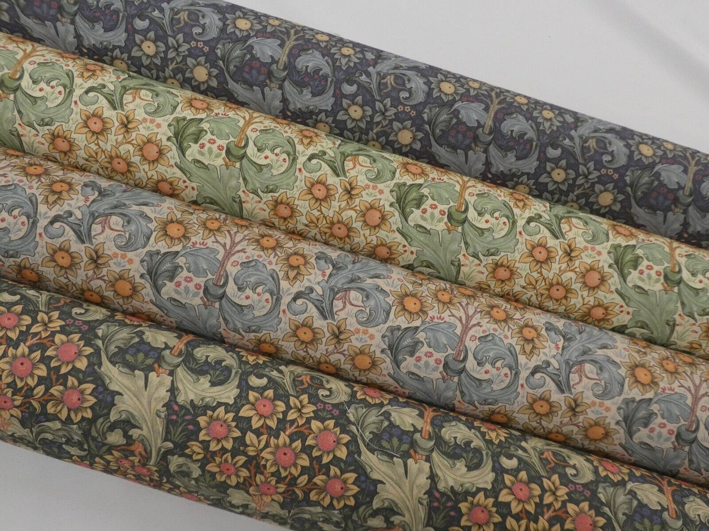 William Morris Orchid Cotton Tablecloth: Handmade Floral Table Linen