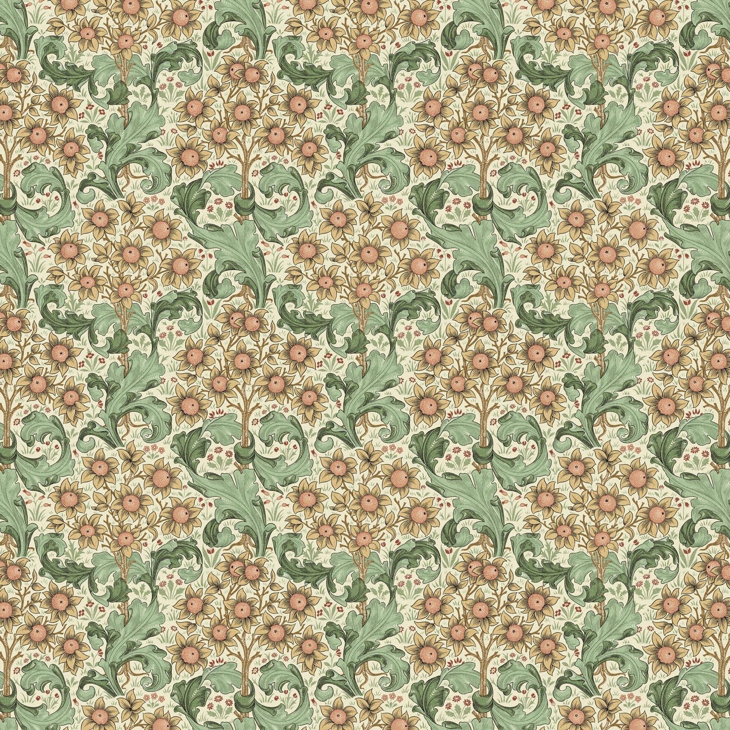William Morris Orchid Cotton Tablecloth: Handmade Floral Table Linen