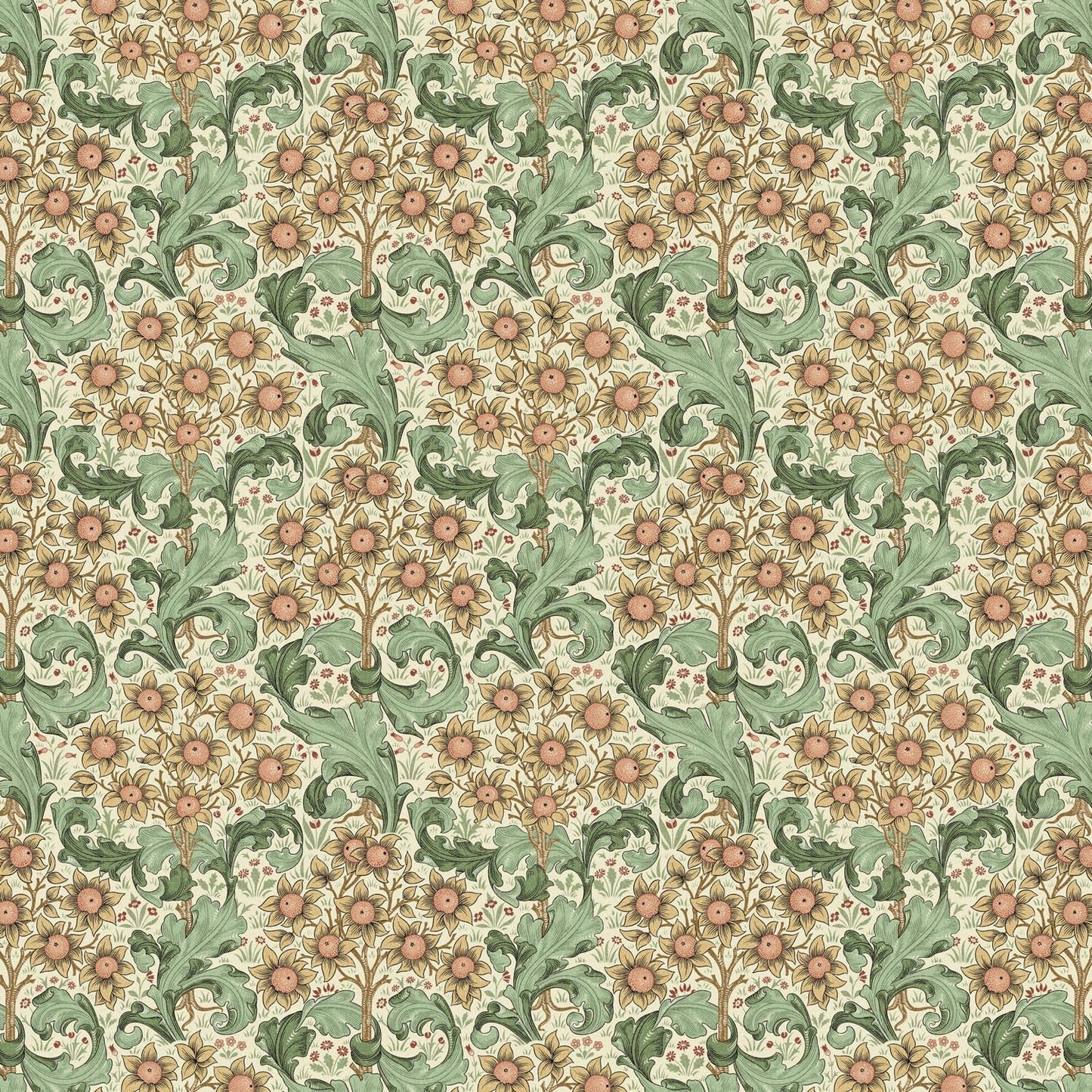 William Morris Orchid Cotton Tablecloth: Handmade Floral Table Linen