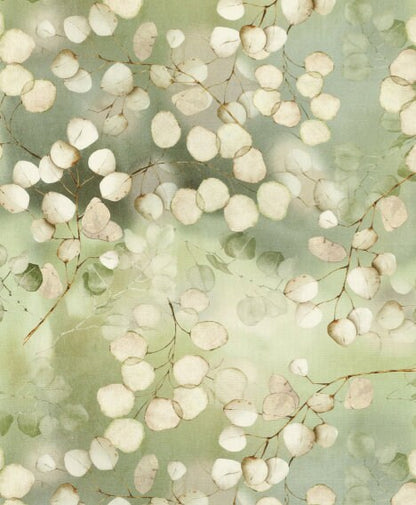 Honesty Leaf Tablecloth , Lunaria Honesty Green Leaves Table Cloth , Round Oval Rectangle