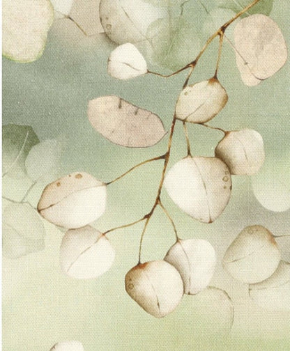 Honesty Leaf Tablecloth , Lunaria Honesty Green Leaves Table Cloth , Round Oval Rectangle