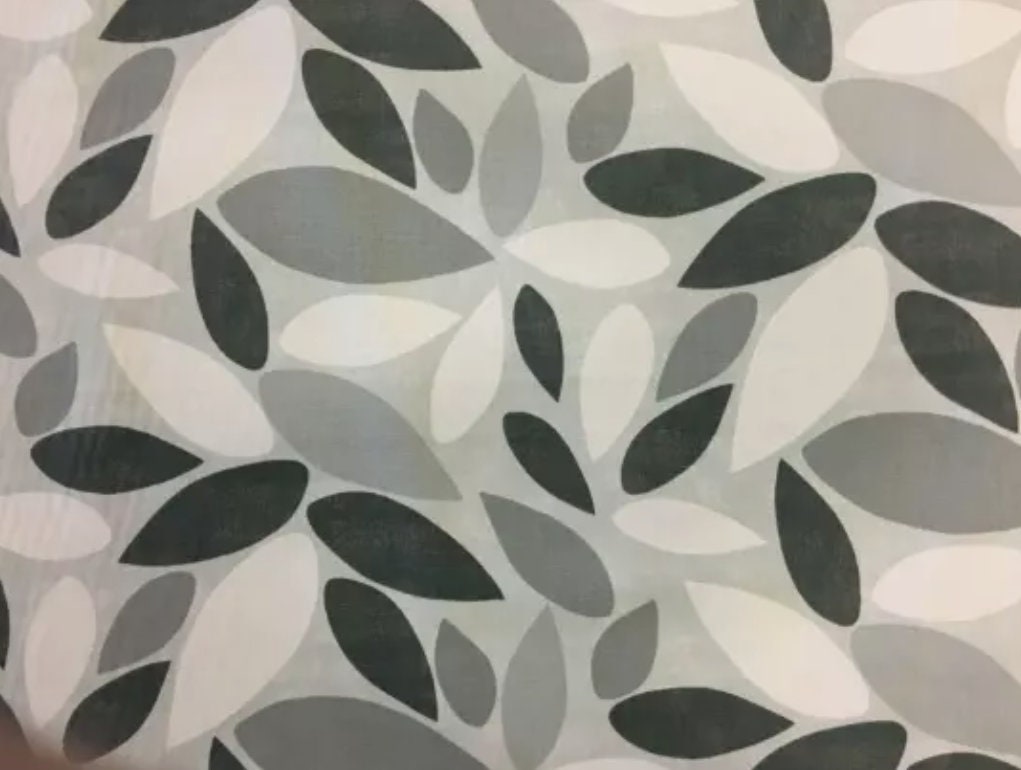 Modern Monochrome Leaf Pattern Cushion Cover , Handmade UK