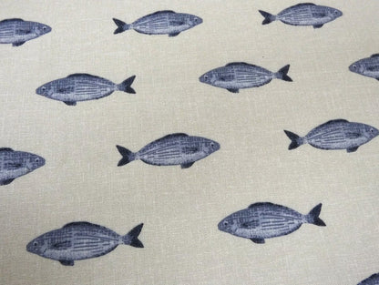 Fish Tablecloth , Nautical Marine Tablecloth , Round Tablecloth , Oval Tablecloth , Rectangle Square Tablecloth UK