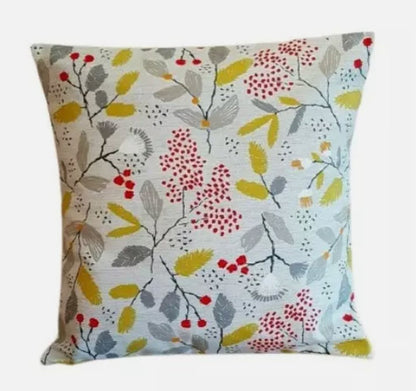 Ashley Wilde Scandi Trail Grey Cushion Cover , Christmas Berries Cushion Cover , , Throw Pillow , Scatter Cushions , Cushion Cover UK
