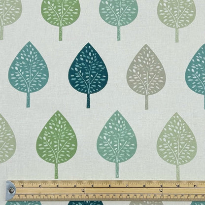 Round Symmetrical Leaf Leaves Tablecloth , Blue Teal , Round Oval Rectange