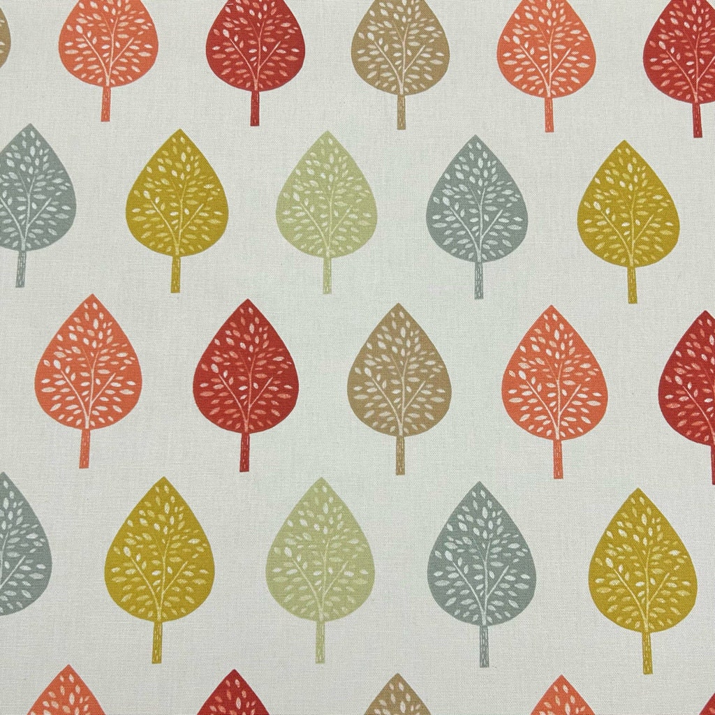 Symmetrical Leaf Leaves Orange Tablecloth , Round Oval Rectange