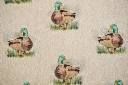 Mallard Duck Tablecloth , Linen Look Tablecloth , Rectangle Tablecloth , Oval Tablecloth , Round tablecloth