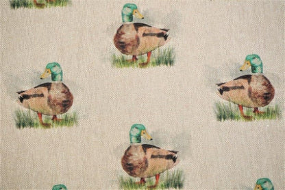 Mallard Duck Tablecloth , Linen Look Tablecloth , Rectangle Tablecloth , Oval Tablecloth , Round tablecloth