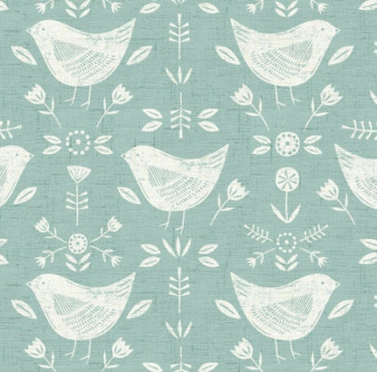 Oval Scandi Birds Tablecloth , Fryetts Narvik Birds Tablecloth , Round Oval Tablecloth , Rectangle Tablecloth , Orange Tablecloth
