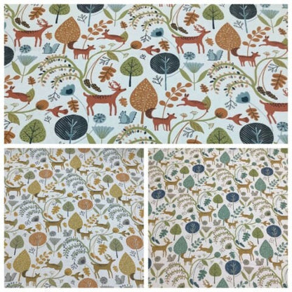 Scandi Woodland Animals Tablecloth , Stag Hare Tablecloth , Round Tablecloth , Oval Tablecloth , Rectangle Tablecloth