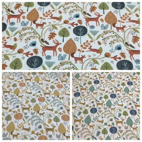 Scandi Woodland Animals Tablecloth , Stag Hare Tablecloth , Round Tablecloth , Oval Tablecloth , Rectangle Tablecloth