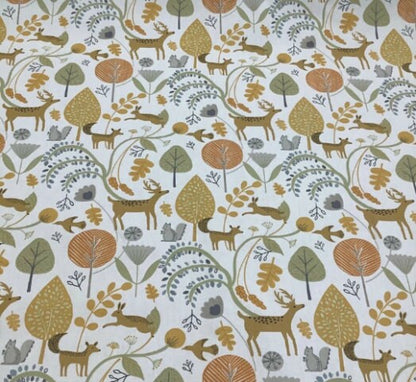 Scandi Woodland Animals Tablecloth , Stag Hare Tablecloth , Round Tablecloth , Oval Tablecloth , Rectangle Tablecloth