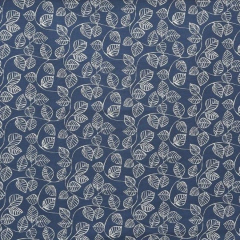 Leaves Leaf Trail Indigo Blue Tablecloth , Floral Tablecloth , Round Tablecloth , Oval Tablecloth , Rectangle Tablecloth