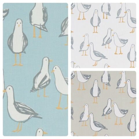 Seagull Laridae Cotton Tablecloth , Round Oval Rectangle
