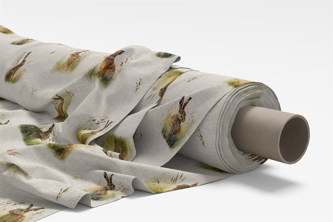 Country Hares Hare Rabbit Tablecloth , Linen Look Tablecloth , Round Tablecloth , Oval Tablecloth , Rectange Tablecloth