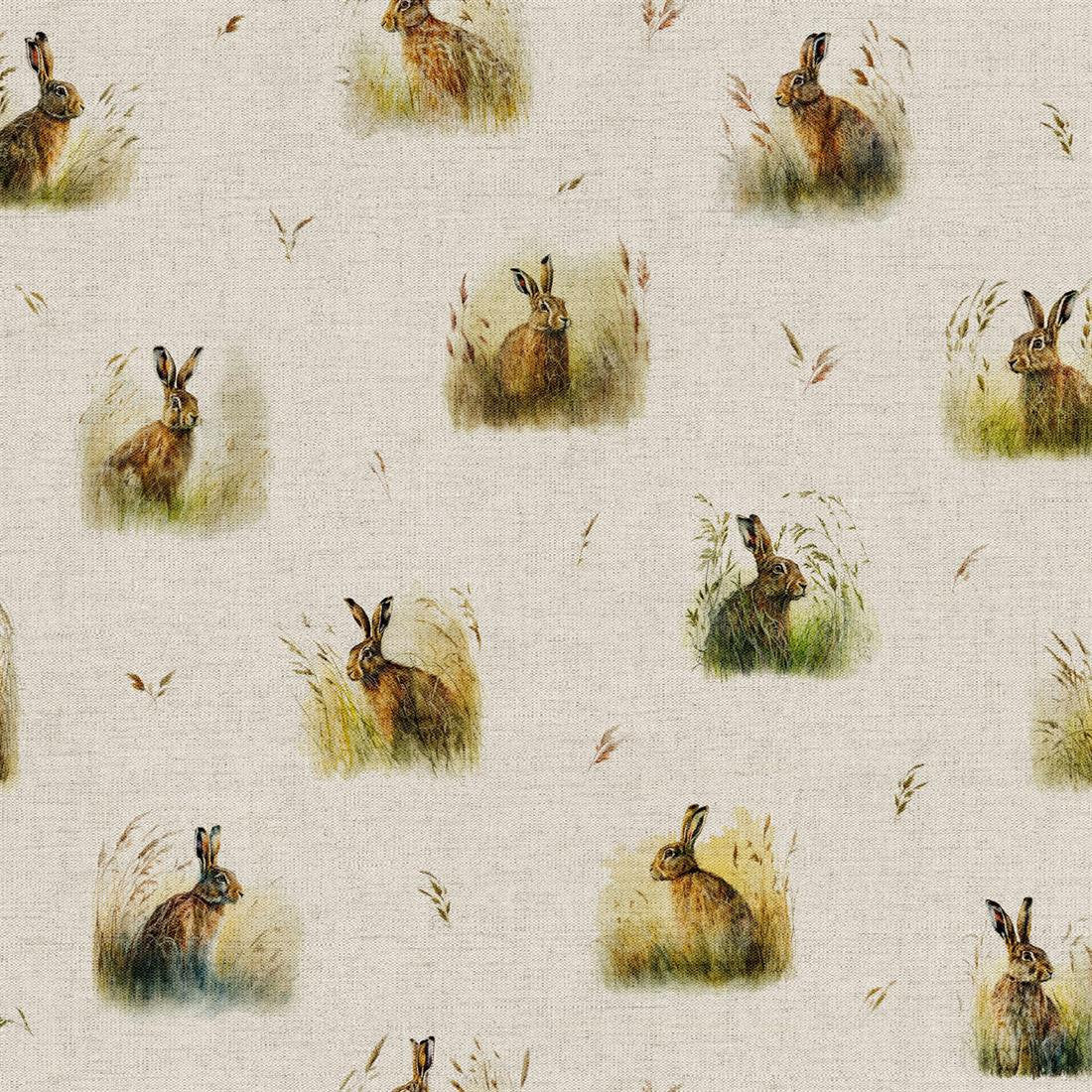 Country Hares Hare Rabbit Tablecloth , Linen Look Tablecloth , Round Tablecloth , Oval Tablecloth , Rectange Tablecloth