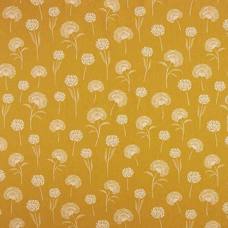 Oval Floral Dandelions Yellow Tablecloth , Linen Look Tablecloth , Round Tablecloth , Oval Tablecloth , Rectange Tablecloth