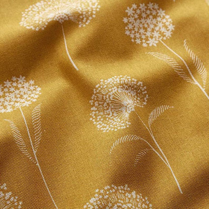 Oval Floral Dandelions Yellow Tablecloth , Linen Look Tablecloth , Round Tablecloth , Oval Tablecloth , Rectange Tablecloth