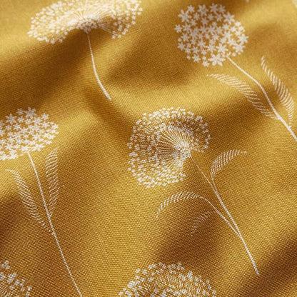 Oval Floral Dandelions Yellow Tablecloth , Linen Look Tablecloth , Round Tablecloth , Oval Tablecloth , Rectange Tablecloth
