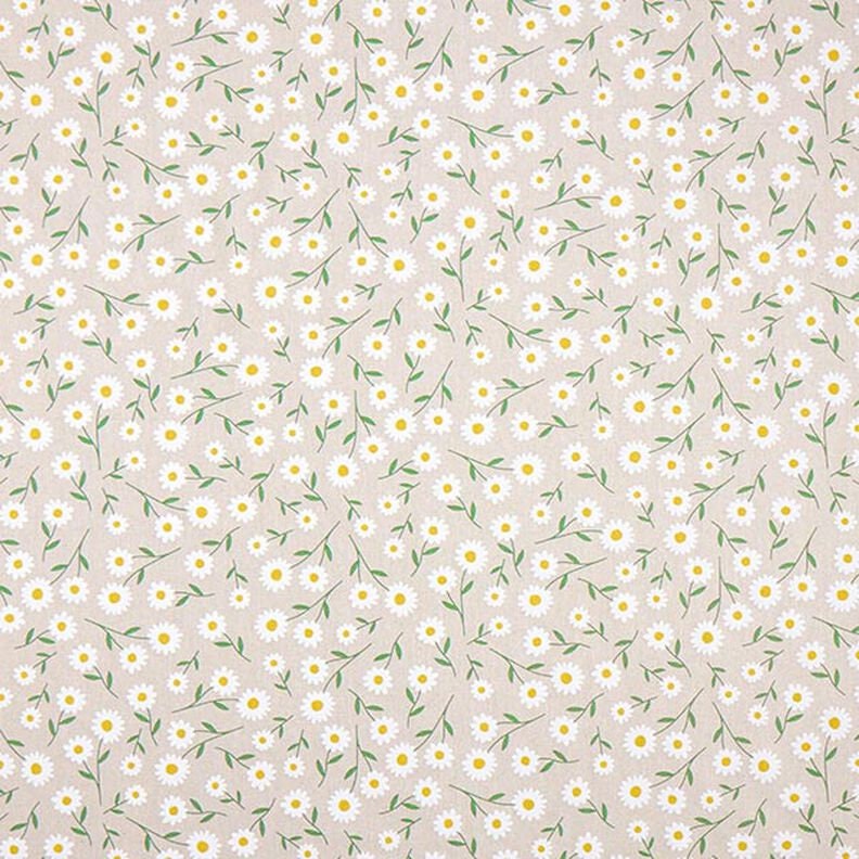 Daisy Floral Linen Look Tablecloth: Handmade in UK