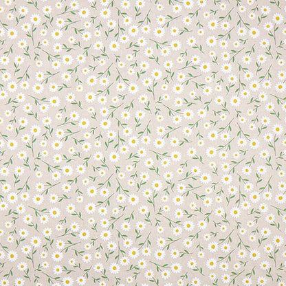 Daisy Floral Linen Look Tablecloth: Handmade in UK
