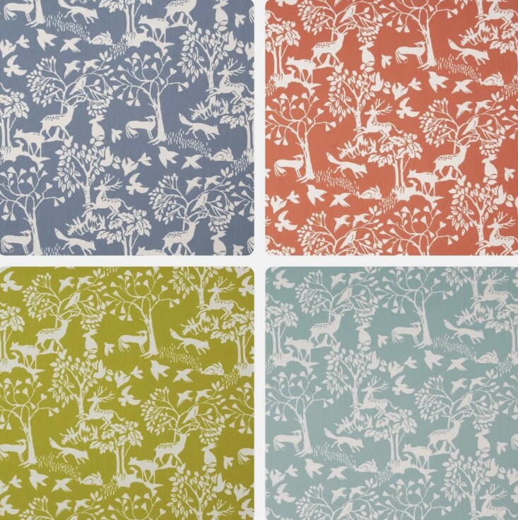 Vilda Wilderness Woodland Animals Tablecloth, Round Tablecloth , Square Tablecloth , Beige Tablecloth , Rectangle Square Tablecloth UK