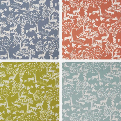 Vilda Wilderness Woodland Animals Tablecloth, Round Tablecloth , Square Tablecloth , Beige Tablecloth , Rectangle Square Tablecloth UK