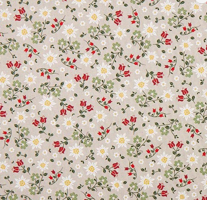 Edelweiss Natural Cushion Cover , Floral Pillow cover , Throw Pillow , Scatter Cushions , Cushion Cover UK