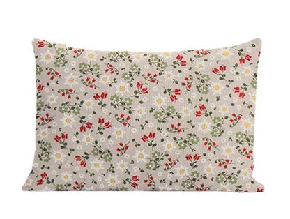 Edelweiss Natural Cushion Cover , Floral Pillow cover , Throw Pillow , Scatter Cushions , Cushion Cover UK