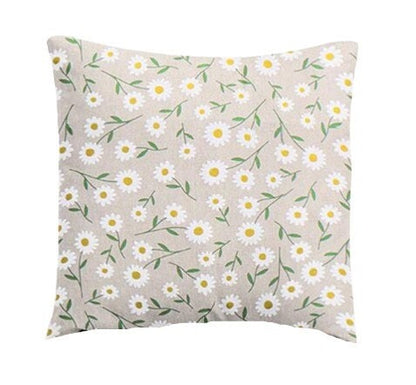Daisies Natural Cushion Cover , Floral Pillow cover , Throw Pillow , Scatter Cushions , Cushion Cover UK