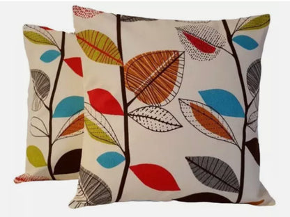 Autumn Leaves Cushion Cover , Multi Cinnamon Cushion Cover , Throw Pillow , Scatter Cushions , Cushion Cover UK