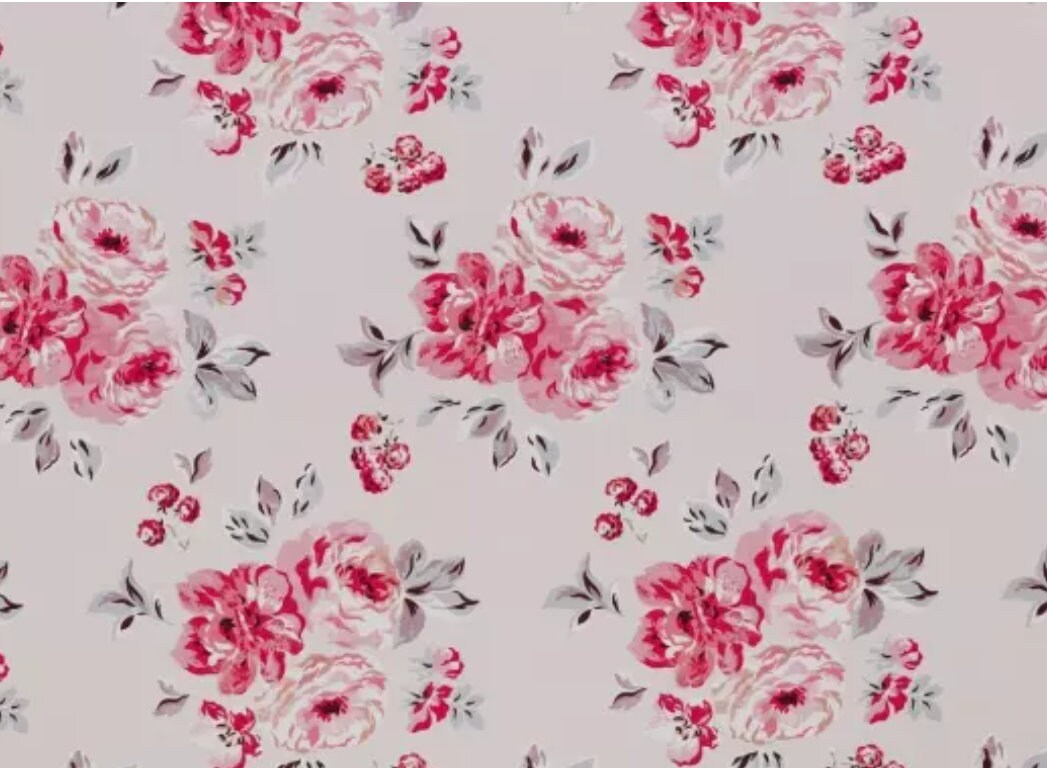 Cath Kidston Brampton Bunch Raspberry Cushion Cover , Vintage Rose Pillow cover