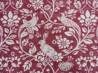 Heathland Rouge Red Cushion Cover , Hares And Game Pleasant Birds Cushion Cover , Throw Pillow , Scatter Cushions , Cushion Cover UK