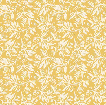 Berry Clusters Leaves Floral Ochre Yellow Cushion Cover , Throw Pillow , Scatter Cushions , Cushion Cover UK