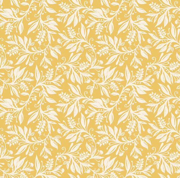 Berry Clusters Leaves Floral Ochre Yellow Cushion Cover , Throw Pillow , Scatter Cushions , Cushion Cover UK
