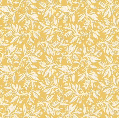 Berry Clusters Leaves Floral Ochre Yellow Cushion Cover , Throw Pillow , Scatter Cushions , Cushion Cover UK